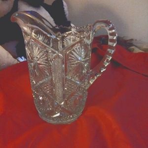 Vintage Crystal Pitcher